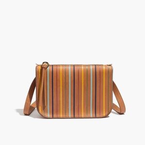 Madewell NWT The Simple Pouch Belt Bag: Rainbow Stripe Edition